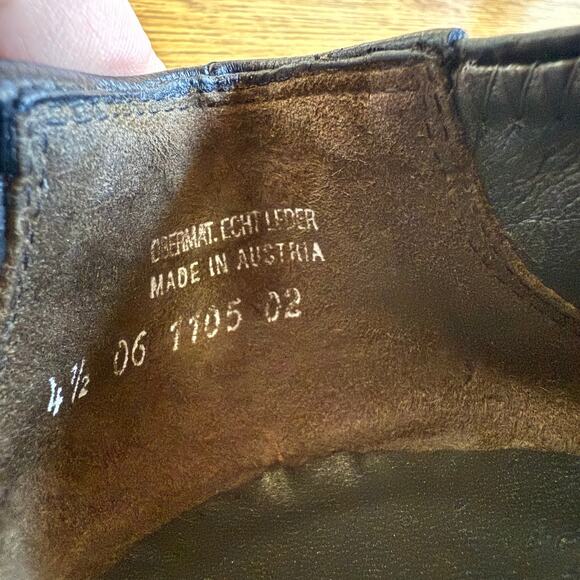 Paul Green Black Leather Flats Zipper Detail Size 6.5 (UK 4.5) - Picture 7 of 7